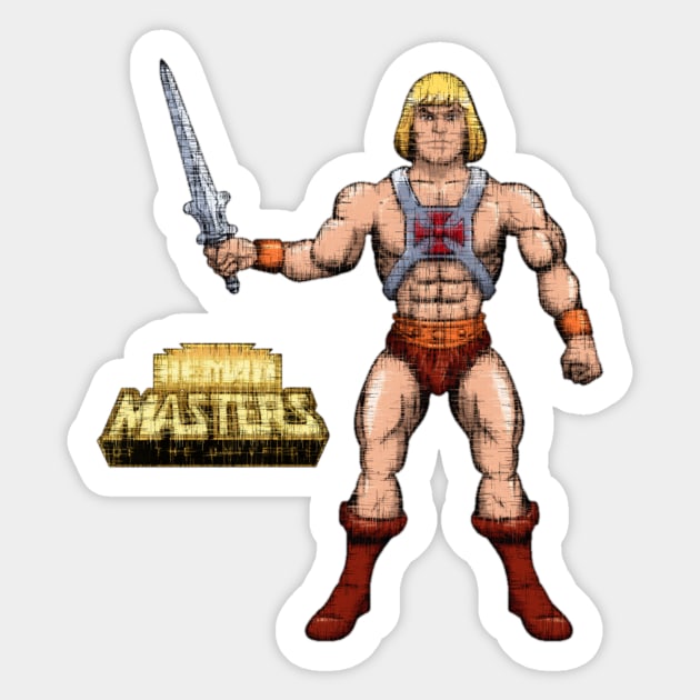 He Man - Masters Of The Universe Sticker by MACIBETTA